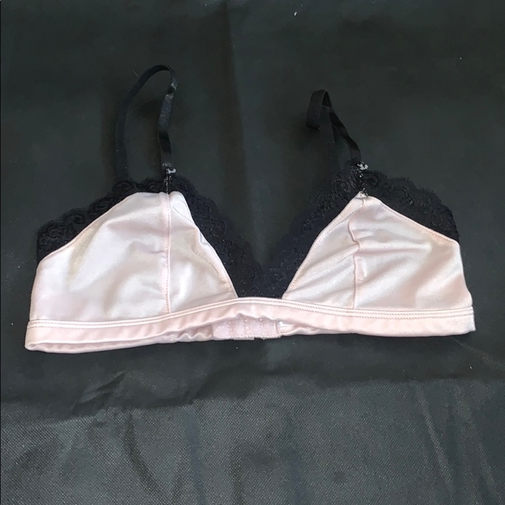 FASHION NOVA BRALETTE BRA TOP BABY PINK LACE SMALL